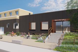 Artist's rendering of Bacon Hall